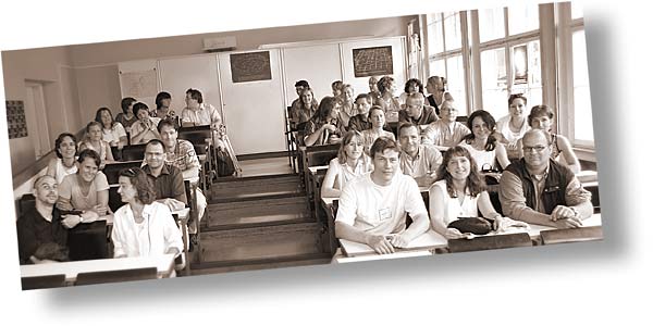 inoffizielles Gruppenfoto im Physiksaal